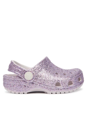 Klapki Crocs Classic Chunky Glitter Clog T 211940 Fioletowy