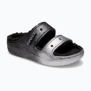 Klapki Crocs Classic Cozzzy Glitter Sandal black/silver