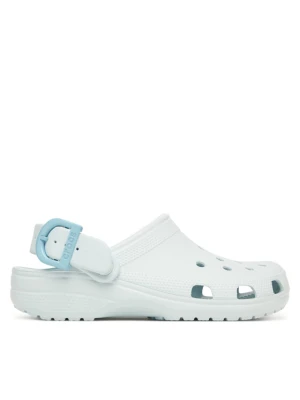 Klapki Crocs Classic Enamel Buckle Clog 213347 Niebieski jasny
