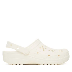 Klapki Crocs Classic Floral Cut-Out Clog 210927 Écru