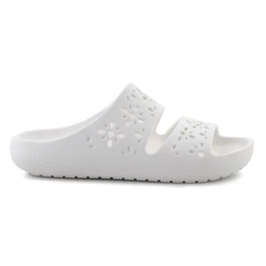 Klapki Crocs Classic Floral Cutout sandal 210966-0WV białe