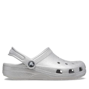 Klapki Crocs Classic Glitter Kids Clog T 206992 Srebrny