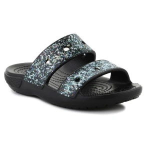 Klapki Crocs Classic Glitter Sandal 207788-0C4 czarne