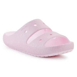 Klapki Crocs Classic Glitter Sandal V2 209705-6ZW różowe