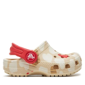 Klapki Crocs Classic Heart Print Clog T 206832 Beżowy