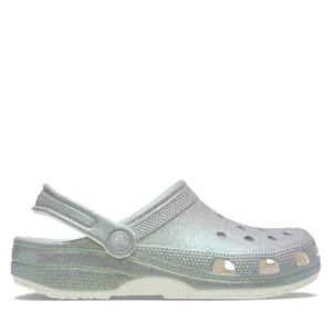Klapki Crocs Classic Iridescent Glitter Clog 211005 Srebrny