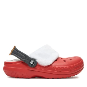 Klapki Crocs Classic Lined Santa Clog 210933 Czerwony