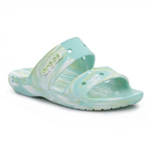 Klapki Crocs Classic Marbled Sandal W 207701-4SU niebieskie