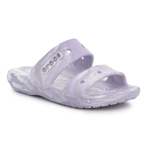 Klapki Crocs Classic Marrbled Sandal 207701-5PT białe