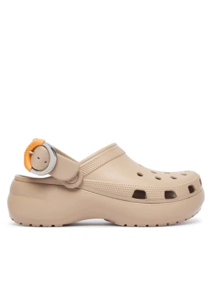 Klapki Crocs Classic Platform Buckle Clog 213230 Beżowy
