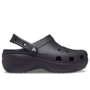 Klapki damskie Crocs Classic Platform Clog 206750-001 - czarne
