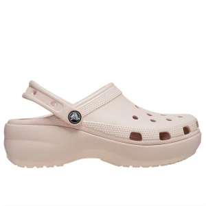 Klapki damskie Crocs Classic Platform Clog 206750-6UR - różowe