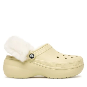 Zdjęcie produktu Klapki Crocs Classic Platform Fuzz Lined Clog 212854 Beżowy
