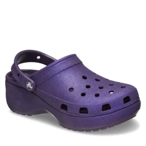 Klapki Crocs Classic Platform Glitter Clog W 207242 Fioletowy