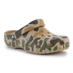 Klapki Crocs Classic Printed Camo Clog U 206454-2Y6 zielone