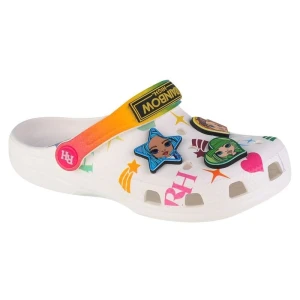 Klapki Crocs Classic Rainbow High Kids Clog 208117-90H białe