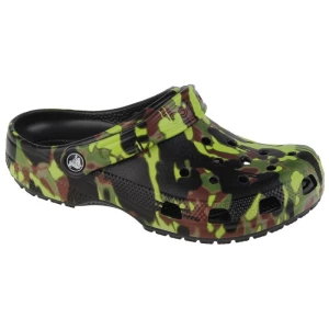 Klapki Crocs Classic Spray Camo Clog  208305-001 zielone