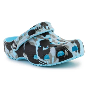 Klapki Crocs Classic Spray camo Clog 208305-441 niebieskie