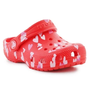 Klapki Crocs Classic Vday Clog T  209755-6ZR czerwone
