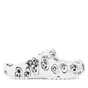 Klapki Crocs Crocs Classic Skull Print Clog 208993 White/Black 103