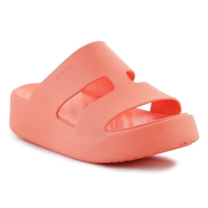 Klapki Crocs Getaway Platform H-Strap  209409-84F pomarańczowe