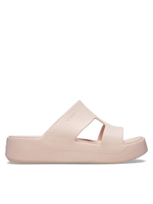 Klapki Crocs Getaway Platform H-Strap 209409 Écru Kremowy