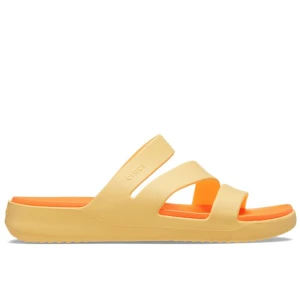 Klapki damskie Crocs Getaway Strappy 209587-78Z - żółte