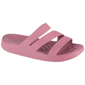 Klapki Crocs Getaway Strappy Sandal W 209587-5PG różowe