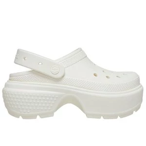 Klapki Crocs Stomp Clog 209347-0WV - białe