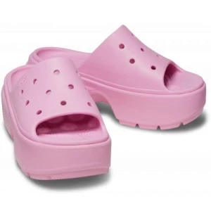 Klapki Crocs Stomp Slide 209346-6WY różowe