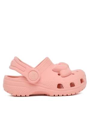 Klapki Crocs Toddler Classic Velvet Bow Clog 211887 Różowy