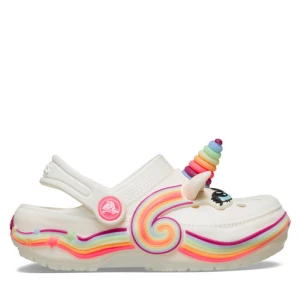 Klapki Crocs Toddler Crocs Iam Unicorn Lights Classic Clog 212508 Biały