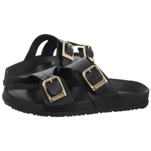 Klapki Czarne 1-27500-44 003 Black Leather (TM539-a) Tamaris