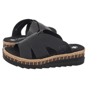 Klapki Czarne V7989-00 Black (RI164-b) Rieker