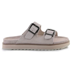 Klapki D.Franklin Nordic Sandal Buckle DFSH405001-FBEI beżowy