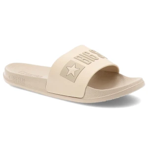 Klapki damskie Big Star, wodoodporne z tworzywa na platformie wsuwane na basen na wakacje, beżowe, SS274710