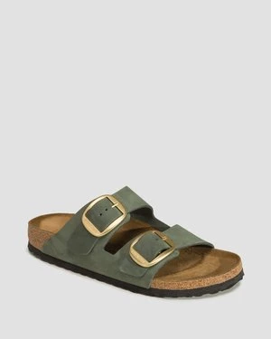 Klapki Damskie Birkenstock Arizona Big Buckle Lenb Zielone