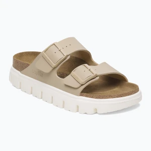 Klapki damskie BIRKENSTOCK Arizona Chunky Birko-Flor sandcastle Beżowy