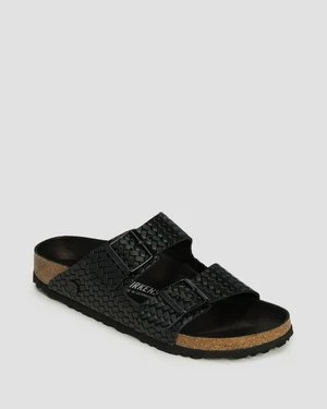 Klapki Damskie Birkenstock Arizona Lena Woven Emboss Narrow