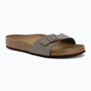 Klapki damskie BIRKENSTOCK Madrid Birkibuc Regular stone Szary