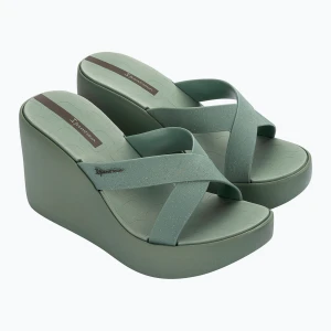 Klapki damskie Ipanema High Fashion II Slide green/glitter green/grey
