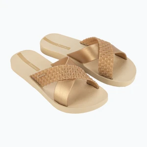 Klapki damskie Ipanema Sense Slide beige/gold