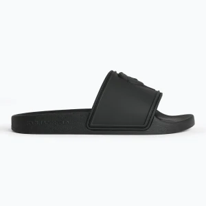 Klapki damskie KARL LAGERFELD Kondo 2.0 NFT Relief black rubber