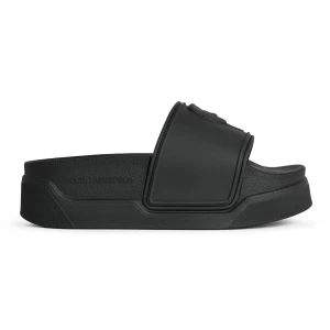 Klapki damskie KARL LAGERFELD Kondominium Nft Relief black rubber
