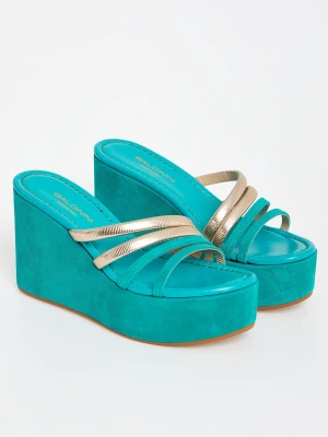 Klapki damskie na koturnie BALDININI