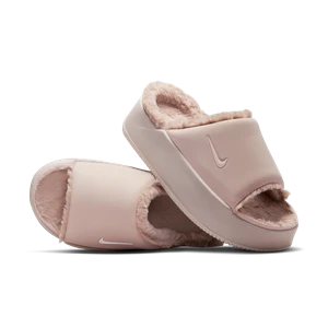 Klapki damskie Nike Calm Elevation Fur - Różowy