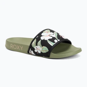 Klapki damskie ROXY Slippy IV oil green