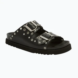 Klapki damskie Scholl Beatriz Ring Leather Czarny