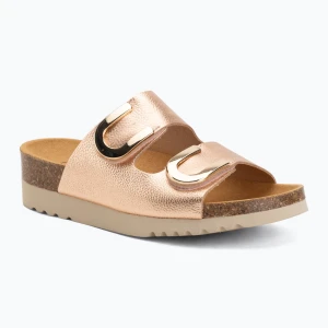 Klapki damskie Scholl Montery 2 Straps Ad Med rose / gold Różowy
