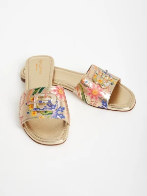 Klapki damskie skórzane BALDININI